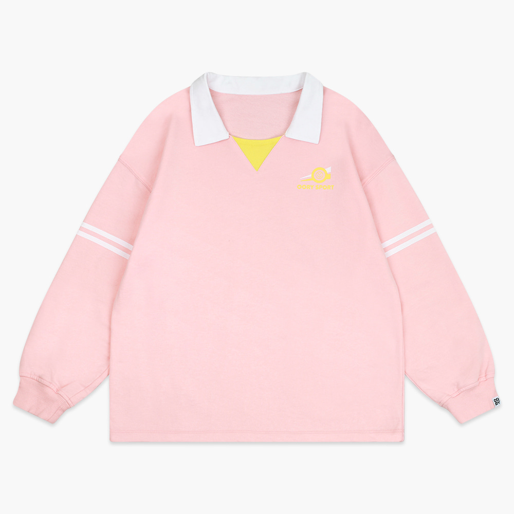 23 S/S OORY Sports collar t-shirt - pink ( 2차 입고, 당일 발송 )