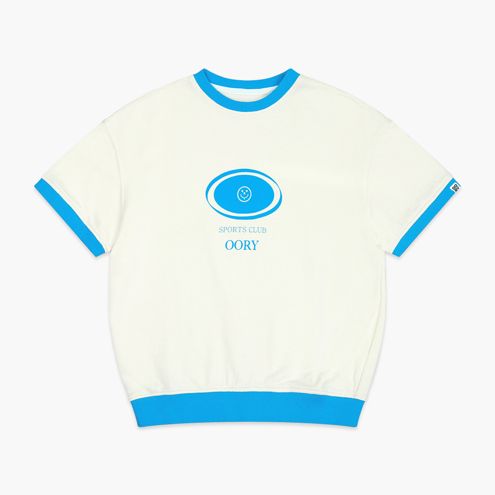 23 S/S OORY Sports club short sleeve t-shirt - blue ( 2차 입고, 당일 발송 )