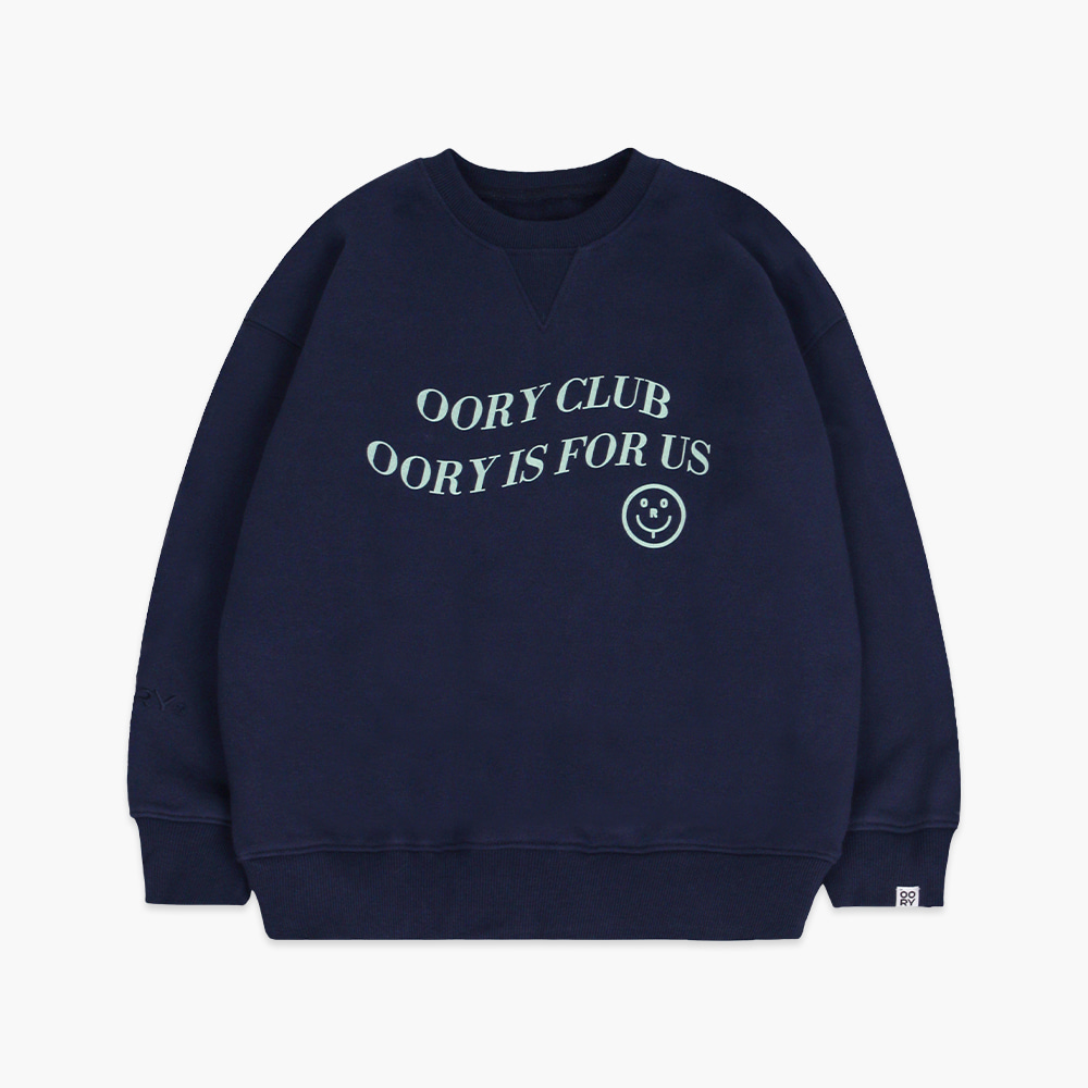 OORY Club sweatshirt - navy ( 2차 입고, 당일발송 )