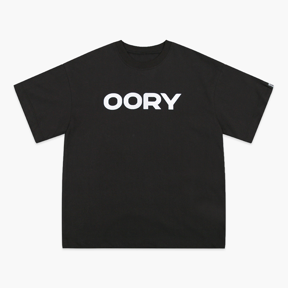 22 S/S OORY Logo short sleeve t-shirt - black ( 2차 입고, 당일 발송 )