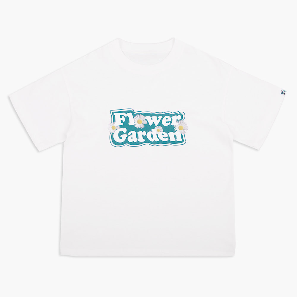 22 S/S OORY Flower garden t-shirt - white ( 2차 입고, 당일 발송 )