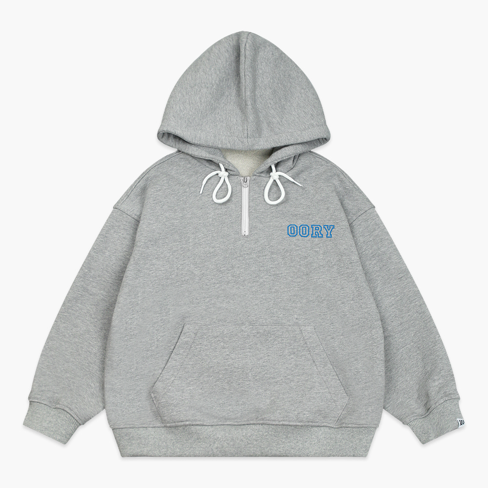 23 S/S OORY Half zip up hoodie - gray ( 2차 입고, 당일 발송 )