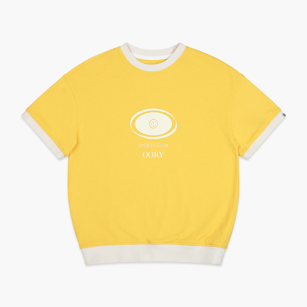 23 S/S OORY Sports club short sleeve t-shirt - yellow ( 신상할인가 4월 4일까지, 당일 발송 )